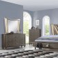 B215 Bedroom Set 5Pc in Dark Gray by FDF