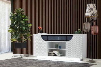 Ethan Media Console in White by Dimplex [SFDXTV-Ethan White]