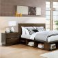 Tolna 5Pc Rustic Storage Bedroom Set CM7543 in Walnut w/Options