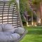 Fiona Dual Seat Outdoor Hanging Lounge Chair Anthracite -Bellona