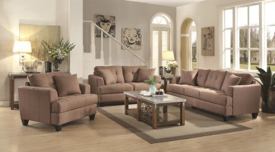 Samuel Sofa Set in Light Mocha 505171 by Coaster w/Options