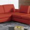 K8382 Sectional Sofa in Red Bonded Leather by VIG