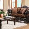 Elpis Sofa & Loveseat Set SM6404 Chenille Fabric & Faux Leather