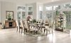 Patience 7Pc Dining Room Set CM3577T in Rustic Natural Wood