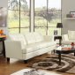 9994WHT Della Sofa by Homelegance in White Bonded Leather