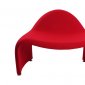 Relax Chair in Red Fabric by J&M Furniture