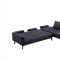 Summer Sectional Sofa in Dark Blue Fabric by ESF