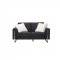 U8037 Sofa in Black Fabric by Global w/Options