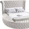 Luxus Velvet Bed in Cream by Meridian w/Options