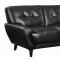 Leskow Sofa in Black Bonded Leather 505211 by Coaster w/Options