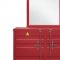 Cruise Bunk Bed in Red by Global w/Options