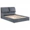 Laurel Upholstered Bed 306041 in Dark Gray Fabric by Coaster