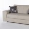 Kobe Santa Glory Cream Sofa Bed in PU by Istikbal w/Options