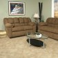 Mocha Fabric Modern Sofa & Loveseat w/Options