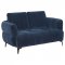 Lively Sofa & Loveseat Set 509041 in Blue Chenille by Coaster