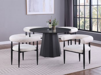 Camden Dining Set 5Pc 17350 in Black by Coaster [CRDS-105780 Camden]