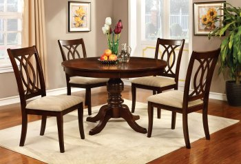 CM3778RT Carlisle 5Pc Dining Room Set in Brown Cherry w/Options [FADS-CM3778RT Carlisle]