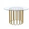 Pacheco Dining Table 72690 by Acme w/Gold Base & Options