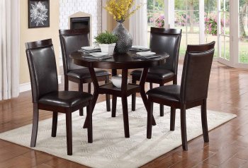 Shankmen 5104 Dining Set 5Pc in Espresso by Homelegance [HEDS-5104 Shankmen]