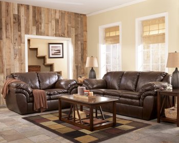 Harness Brown Contemporary Faux Leather Living Room [JTS-84603]