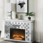 Noralie Electric Fireplace 90872 in Mirrored by Acme