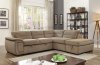 Felicity Sectional Sofa CM6521MC in Mocha Chenille Fabric