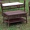 Olina Outdoor Patio 3Pc Set CM-OT1811 in Off-White & Dark Brown