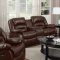 9242 Reclining Sofa in Brown Bonded Leather w/Options