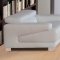 Melody Sofa & Loveseat in White Leather w/Options by Whiteline