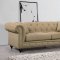 Chesterfield Sofa 662 in Sand Linen Fabric w/Optional Items