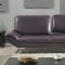 Roxi Sofa in Eggplant Full Leather by At Home USA w/Options