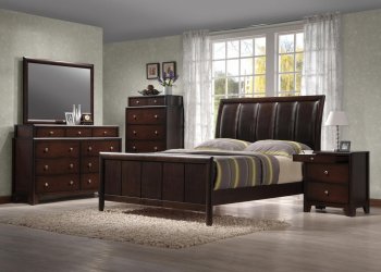 B385 Bedroom 5Pc Set in Walnut w/Options [EGBS-B385]