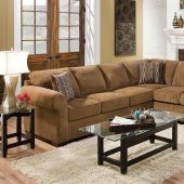 51245 Torilyn Sectional Sofa in Walnut Fabric by Acme