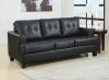 Samuel Sleeper Sofa 501680 in Black Leatherette by Coaster