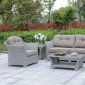 Bowbells 6PC Outdoor Patio Set CM-OS1829GY in Gray & Beige