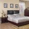 Smooth Merlot Finish Transitional 5Pc Bedroom Set