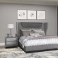 2191 Bedroom 5Pc Set in Gray by Global w/Jewel Casegoods