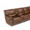 Chauncey Power Motion Sectional Sofa 6Pc Brown Leather