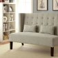 Amora Accent Loveseat Bench CM-BN6226 in Beige Fabrc