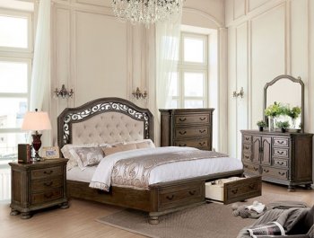 Persephone Bedroom CM7661DR in Rustic Natural Tone w/Options [FABS-CM7661DR-Persephone]