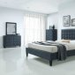 Saveria Bedroom Set 5Pc 25660 in 2-Tone Gray by Acme w/Options