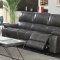 Ravena Power Motion Sofa 603211P Charcoal Leatherette by Coaster