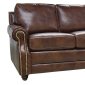 Levi Sofa & Loveseat Set in Full Havana Leather by Luke Leather