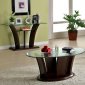 CM4104 Manhattan IV Coffee Table 3Pc Set in Dark Cherry