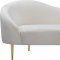 Ritz Sofa 659 in Cream Velvet Fabric by Meridian w/Options