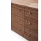 Concavo Bedroom Set in Walnut & White by Whiteline w/Options