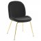 Scoop Dining Chair 3548 Set of 2 in Black Velvet by Modway