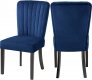 Shelby Dining Chair 725 Set of 2 Navy Velvet Fabric by Meridian