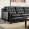 6990 Sofa & Loveseat in Bentley Black PU by Simmons w/Options