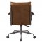 Haggar Office Chair 92539 in Coffee Top Grain Leather by Acme